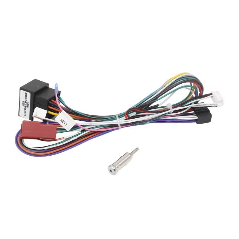 CAN Bus Decoder 16 Pin to ISO Radio Harness Adapter Car Android Wiring Cable for Renault Megane 2 Clio 3 2004-2007