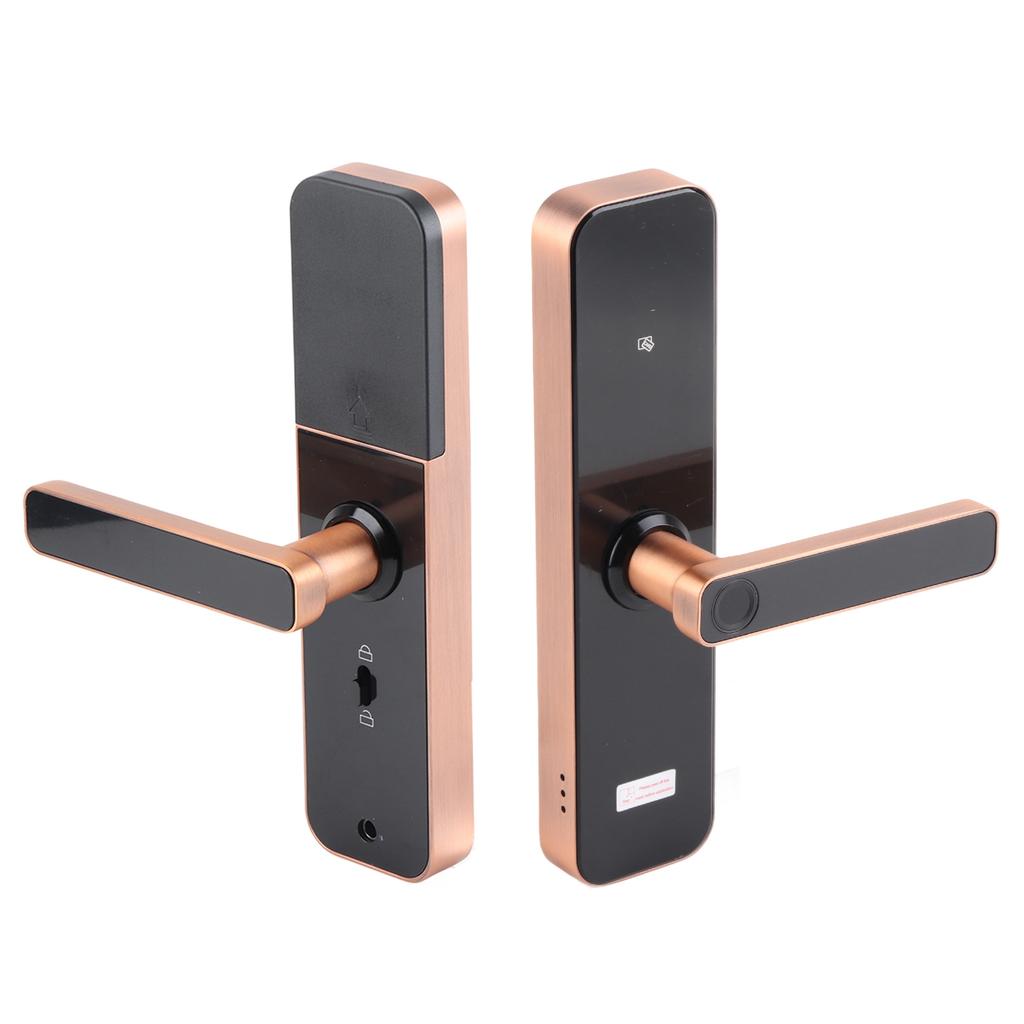 Wi?Fi Smart Door Lock with Touch Panel Fingerprint Keys APP Card Unlock for Home Office Security