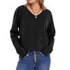 2025 European & American Autumn/Winter V-neck Long Sleeve Knitwear for Women: Fashionable & Comfortable Pullover