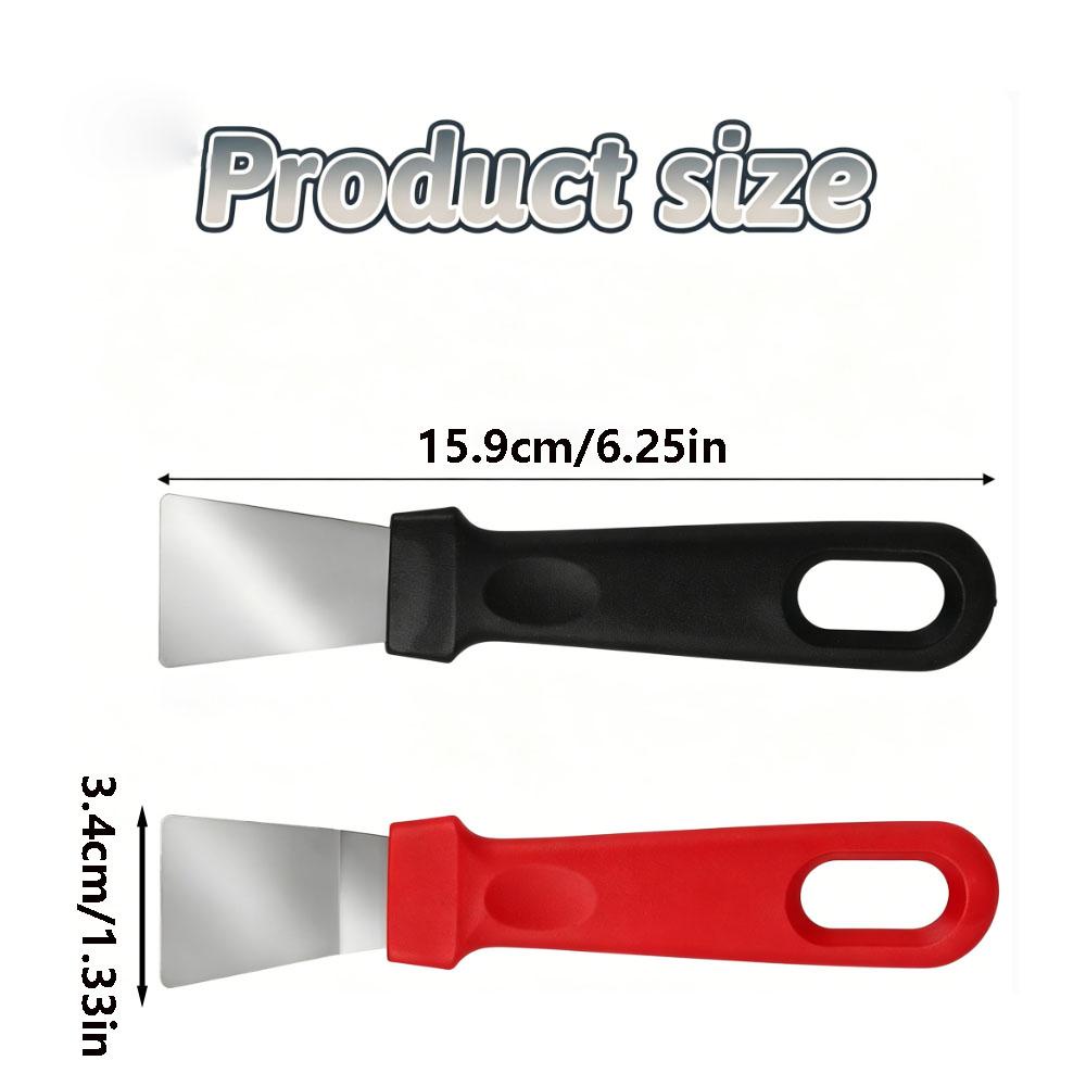 2pcs Kitchen Cleaning Spatulas, Scrapers for Range Hood, Pot Bottom, And Refrigerator Cleaning Tools, Multifunctional Spatula