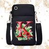 Creative 26 English floral letter printing trend messenger bag casual portable multi-function lightweight mobile phone bag
