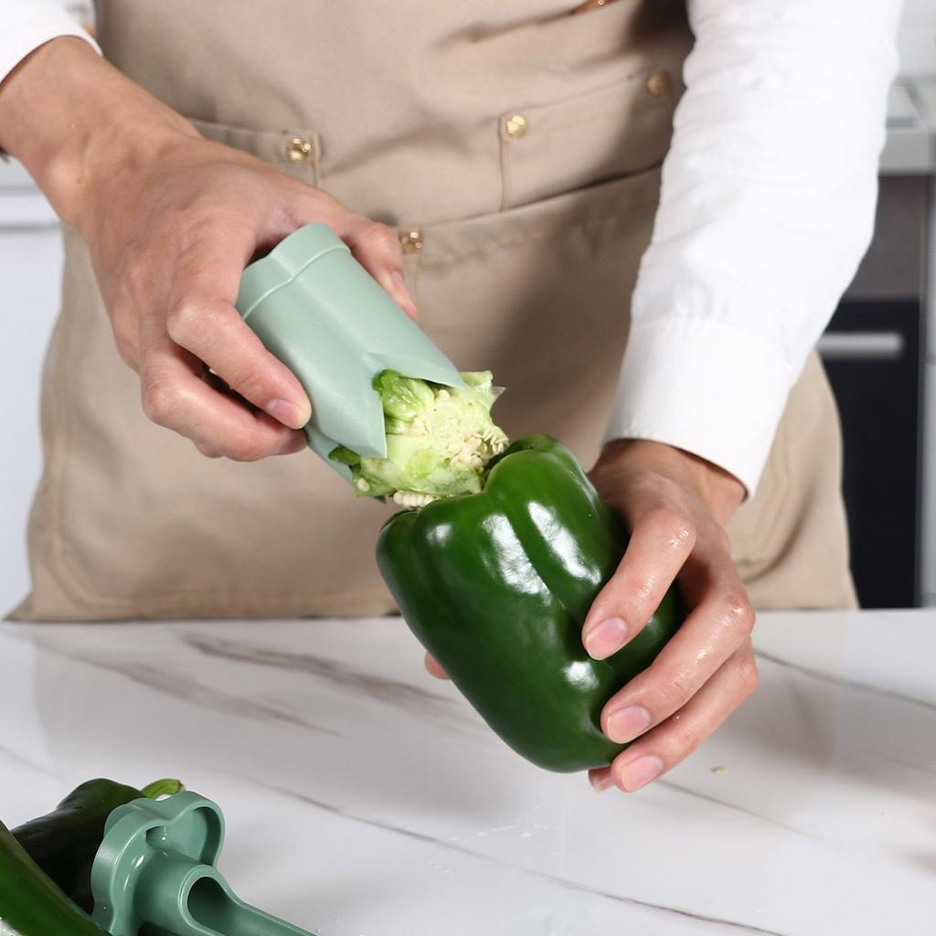 Rychlý nástroj na odstraňování semen pro hořký meloun a chilli papričky Profesionální sečka na papričky jalapeño Praktický kuchyňský gadget