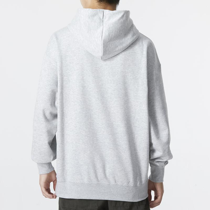 Puma Fandom Hoodie With Logo Print Men Tops Grey 537749-04