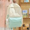 Schoolbag Large Capacity Schoolbag Girl Junior High School Girl Mori Versatile Contrasting Color High School College Student Backpack Design Sense