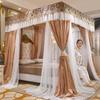 2024 Floor-Standing Double-Layer Palace Style Blackout Princess Mosquito Net with Three Doors