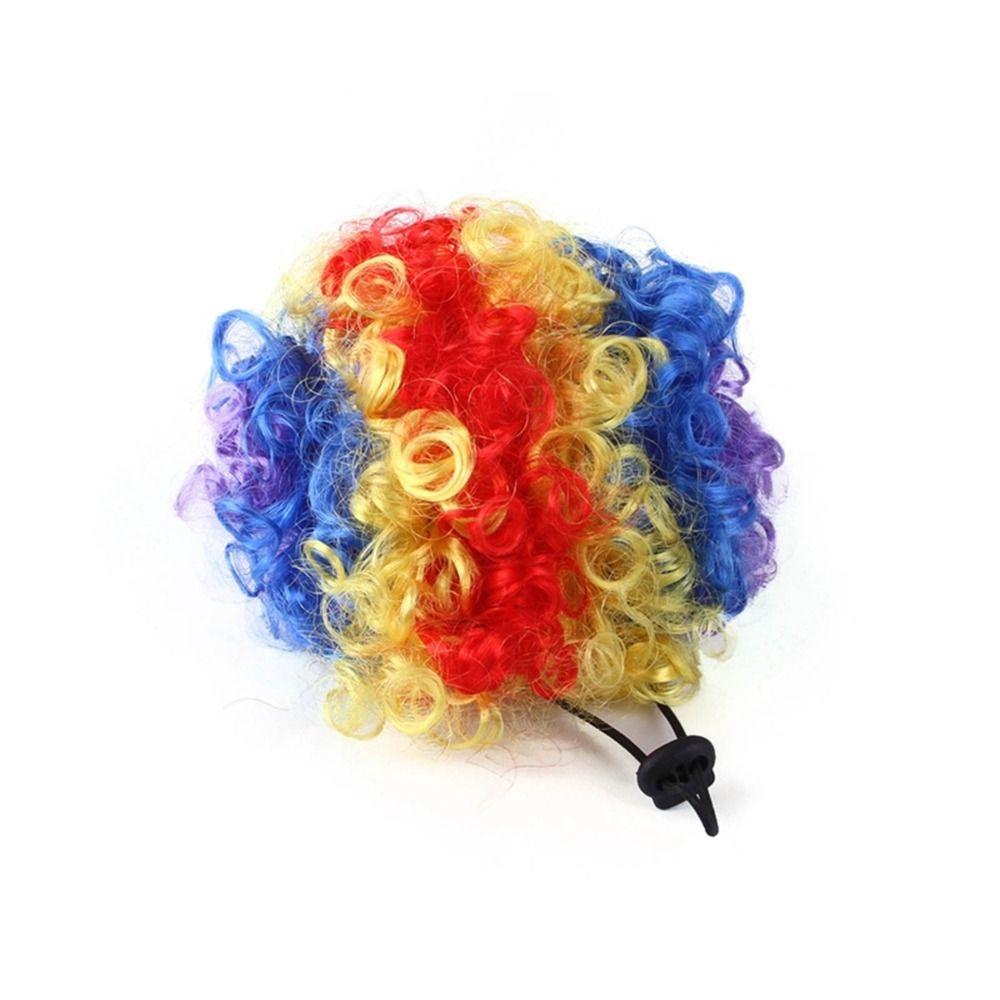 Funny Pet Cosplay Outfits Xmas Clothes Wig Cap Hat Pet Wig Pet Costume Cat Accessories