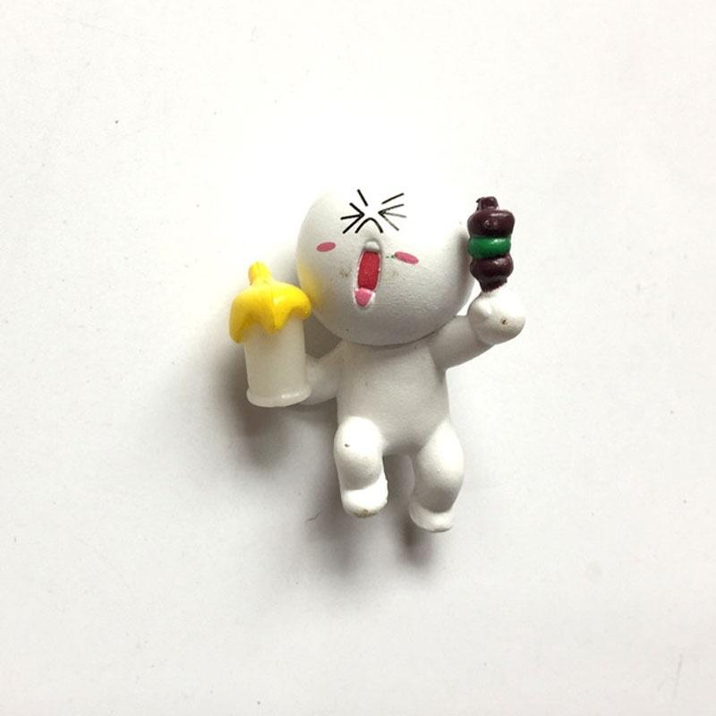 6pcs/lot 3.5-6cm PVC Line Brown Bear Cony Rabbit Moon Friend Action Figure Cute Decoration And Toy