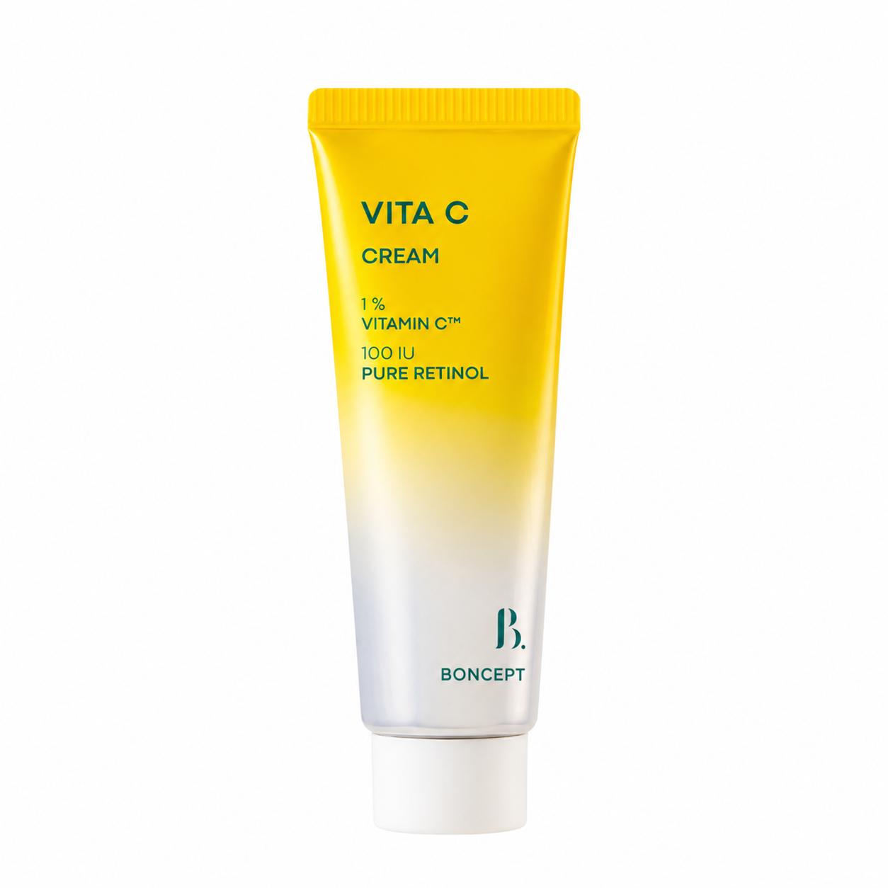 BONCEPT Vita C Cream 50ml – Brightening Vitamin C Face Cream for Glowing & Hydrated Skin