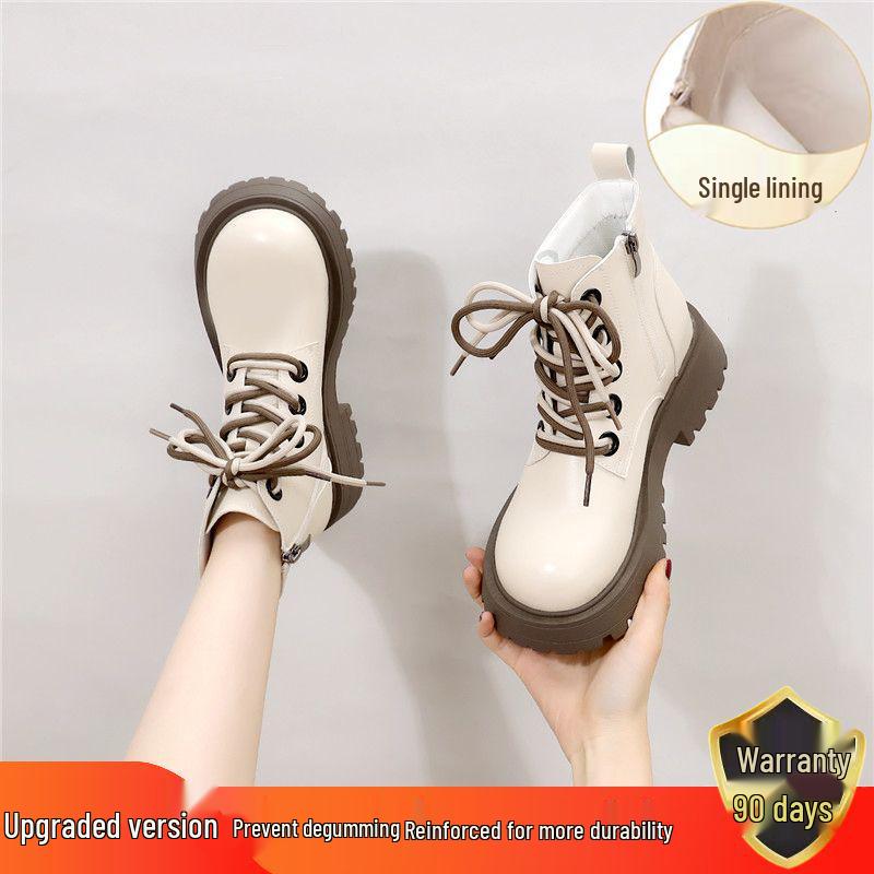 

Petite Women s Fleece-Lined British-Style Martin Snow Boots for Autumn/Winter 40