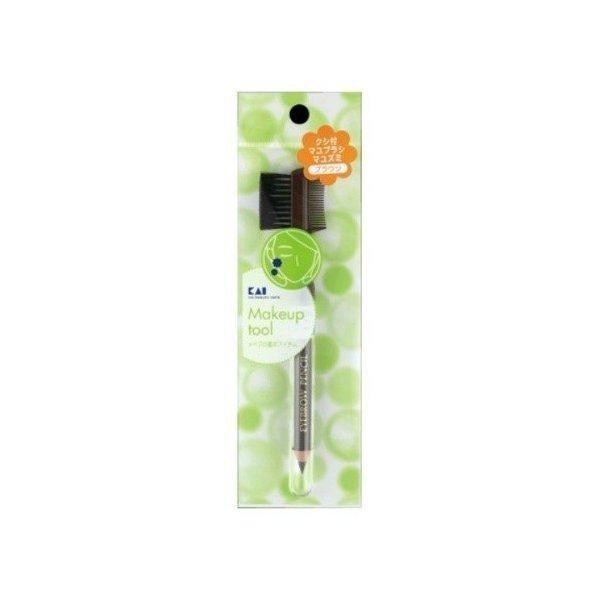 KAI Eyebrow Pencil with Brush Comb Brown Black