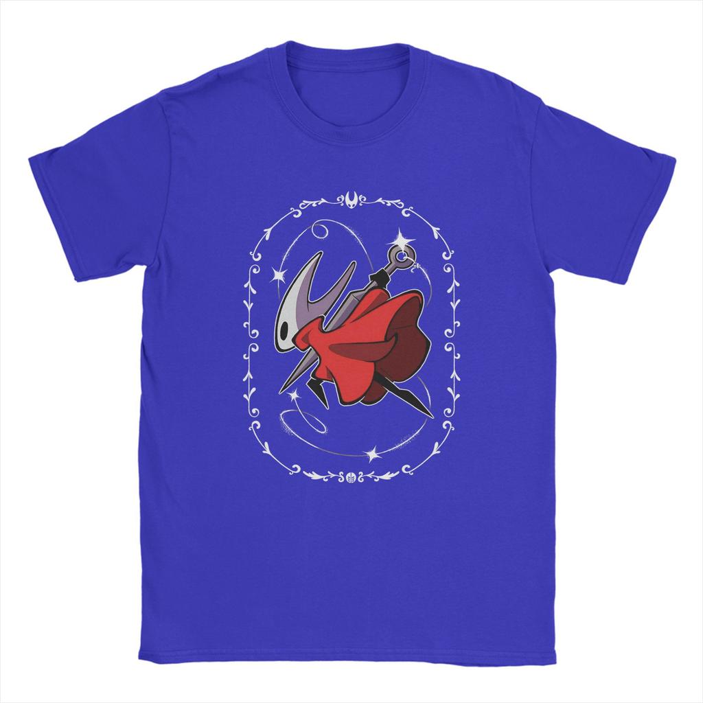 Men's T-Shirts Hollow Knight Silksong Funny 100% Cotton Tee Shirt Short Sleeve  T Shirts Crew Neck Clothing New Arrival