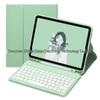 iPad Round Key Bluetooth Keyboard Leather Case with Pen Slot for Air/Pro/A16