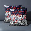 1 Pieces Stylish Floral Patterned Throw Pillow Cushions Polyester Pillowcase, Sofa Decorative Cushion Cov Headboard Pillow