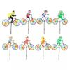 Yard Lawn Decor Animal Bicycle Wind Spinner Bee Outdoor Windmill Durable Bicycle Windmill