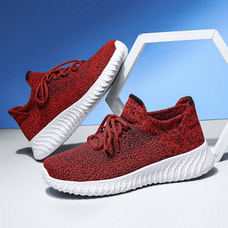 Обувь большого размера. Легкие дышащие летающие носки. Обувь для пар. Повседневная — фото 4