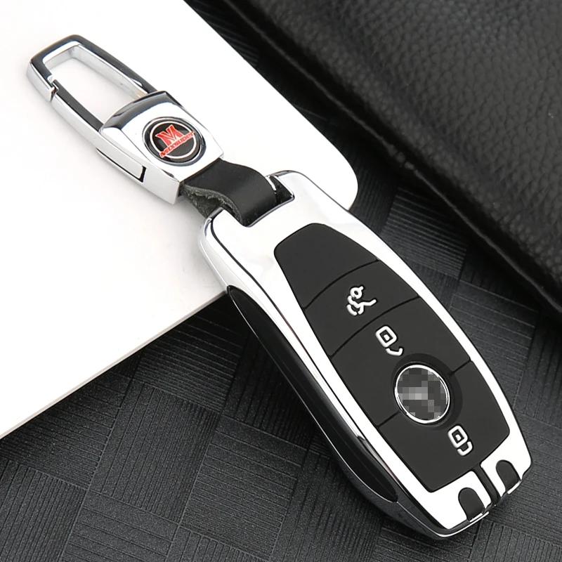 For Suitable for Mercedes-Benz C-Class and E-Class Key Covers, GLC300L/E300l/C260L/E260/GLA Key Case with Buckle