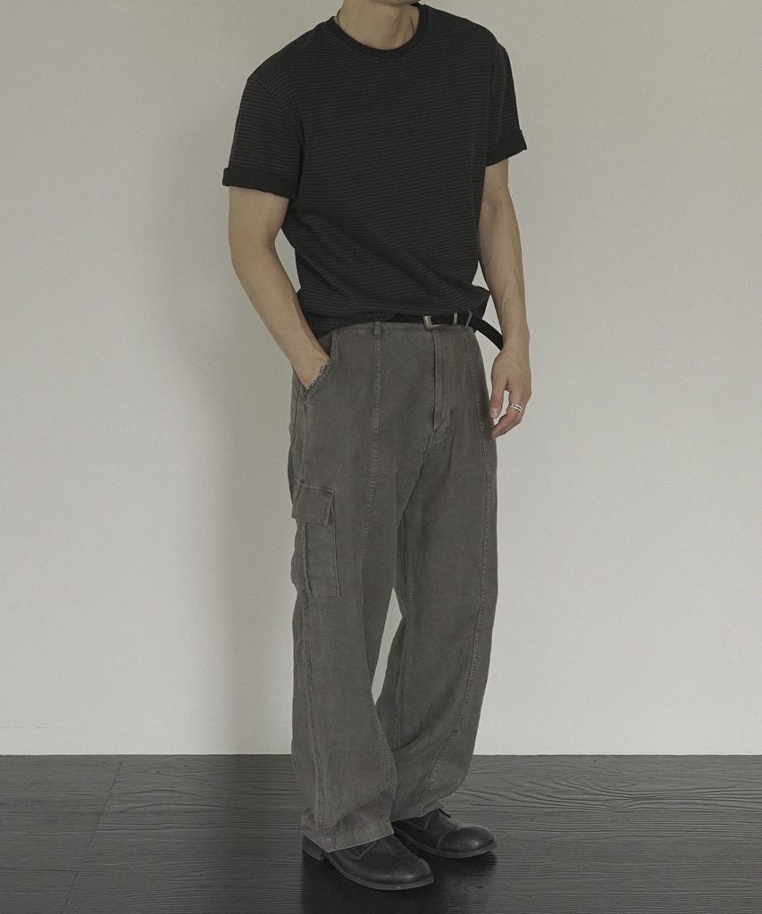 Sido Caesar Ct Line Garment Ws Linen Cargo Pants #1