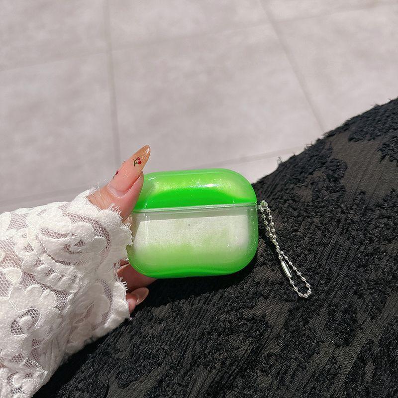 Glitter quicksand luminous white background suitable for apple AirPods 1 earphone cover pro1 earphone case protective cover