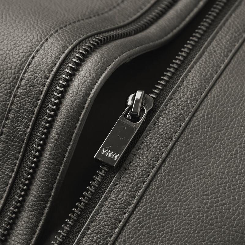 Judger Men's Stand Collar Lambskin Leather Jacket
