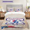 Philadelphia Ers Basketball Spirit Bedding(1 * Duvet Cover + 2 * Pillowcase, Without core)Christmas Birthday Gift Soft and Comfortable