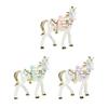 Decorative Horse Jewelry Box with Hinged Storage Case, Alloy Enamel Style Design for Vanity and Dresser Display