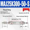 Adjustable Stroke Mini Stainless Steel Pneumatic Cylinder (maj16/20/25/32/40X100-25-50sca)