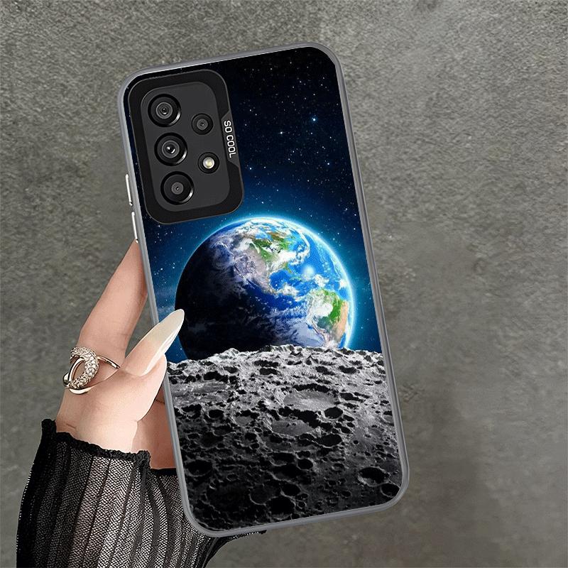 Earth Stars Space Universe Soft Phone Case for Samsung A17 A16 A15 A14 A13 A57 A56 A55 A54 A53 A37 A36 A35 A34 A33 A26 A25 A24 A