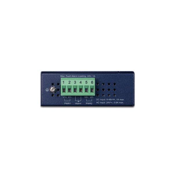 PLANET Industrial L2/L4 4-Port Managed L2/L4 Gigabit Ethernet (10/100/1000) Blue