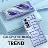 For Samsung Galaxy Z Fold 8 Ultra 5G Fold 7 6 5 4 Fashion Plating Folding Case With Screen Protect Tempered Film Folding Cover