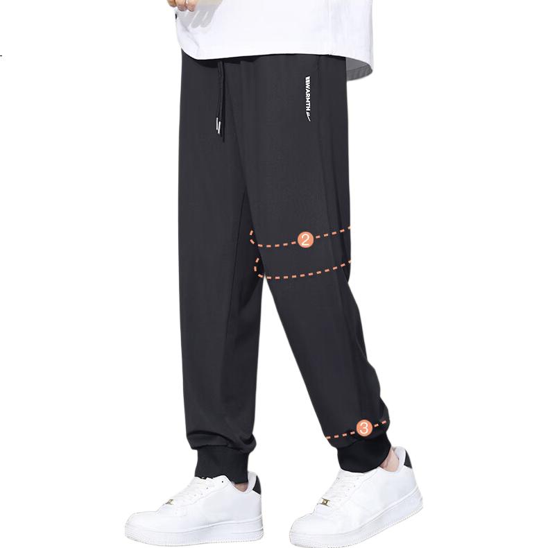 Warrior Casual Pants for Men, Spring And Autumn Loose-Fitting Trousers, Sports Sweatpants with Elastic Cuffs, Versatile Slimming Pants for Me