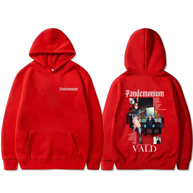 

Худі з графікою альбому репера Vald PANDEMONIUM для чоловіків і жінок, хіп-хоп мода, спортивний костюм з капюшоном для поп-музики, чоловічий повсякденний, вінтажні худі 3XL