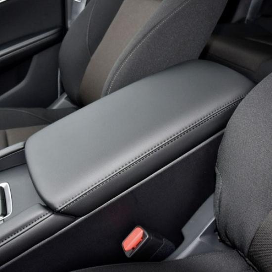 Black Interior Center Console Armrest Box Leather Cover Pad For Mazda 3 -22