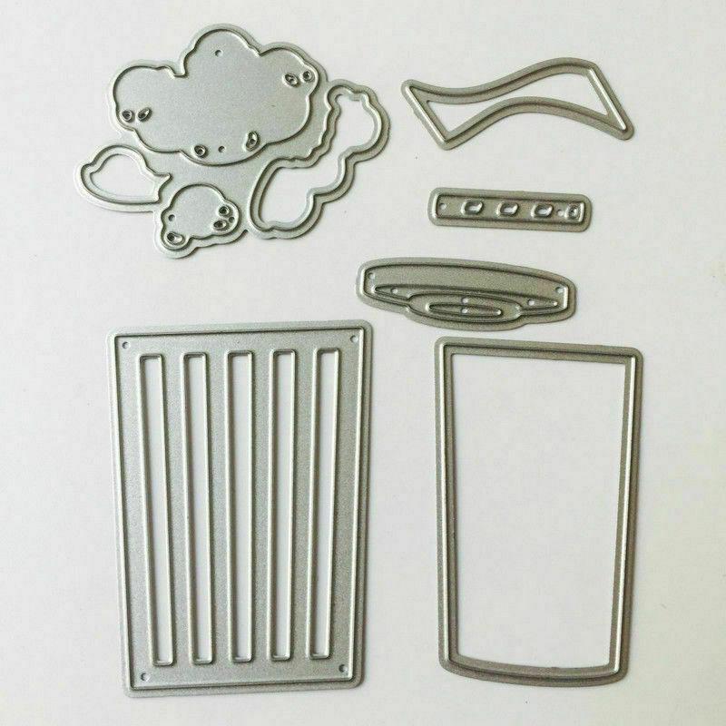 Popcorn Cola Cutting Dies Metal Stencil DIY Scrapbooking Album Paper Card Embossing Craft Art Cinema Food Drink