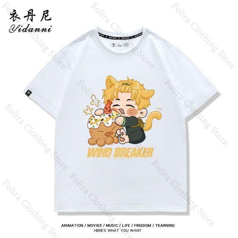 

Anime WIND BREAKER Series Printing Tshirt for Unisex Women Summer Tops Short Sleeve Tee Daily Clothing Tshirt Women Top XXXL