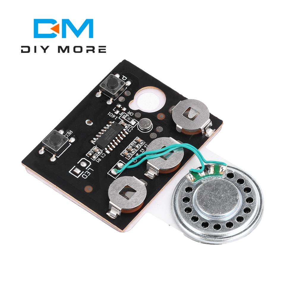 30s Sound Voice Music Recording Playback Module Button/Light Sensitive/Button with Extension Cord for Greeting Card DIY