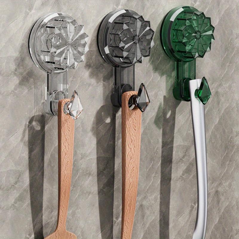 Saughaken, Hochleistungs-Vakuum-Saugknöpfe mit Haken, Abnehmbare Wiederverwendbare Badezimmer-Saughaken für Fliesenwand. Wandhaken