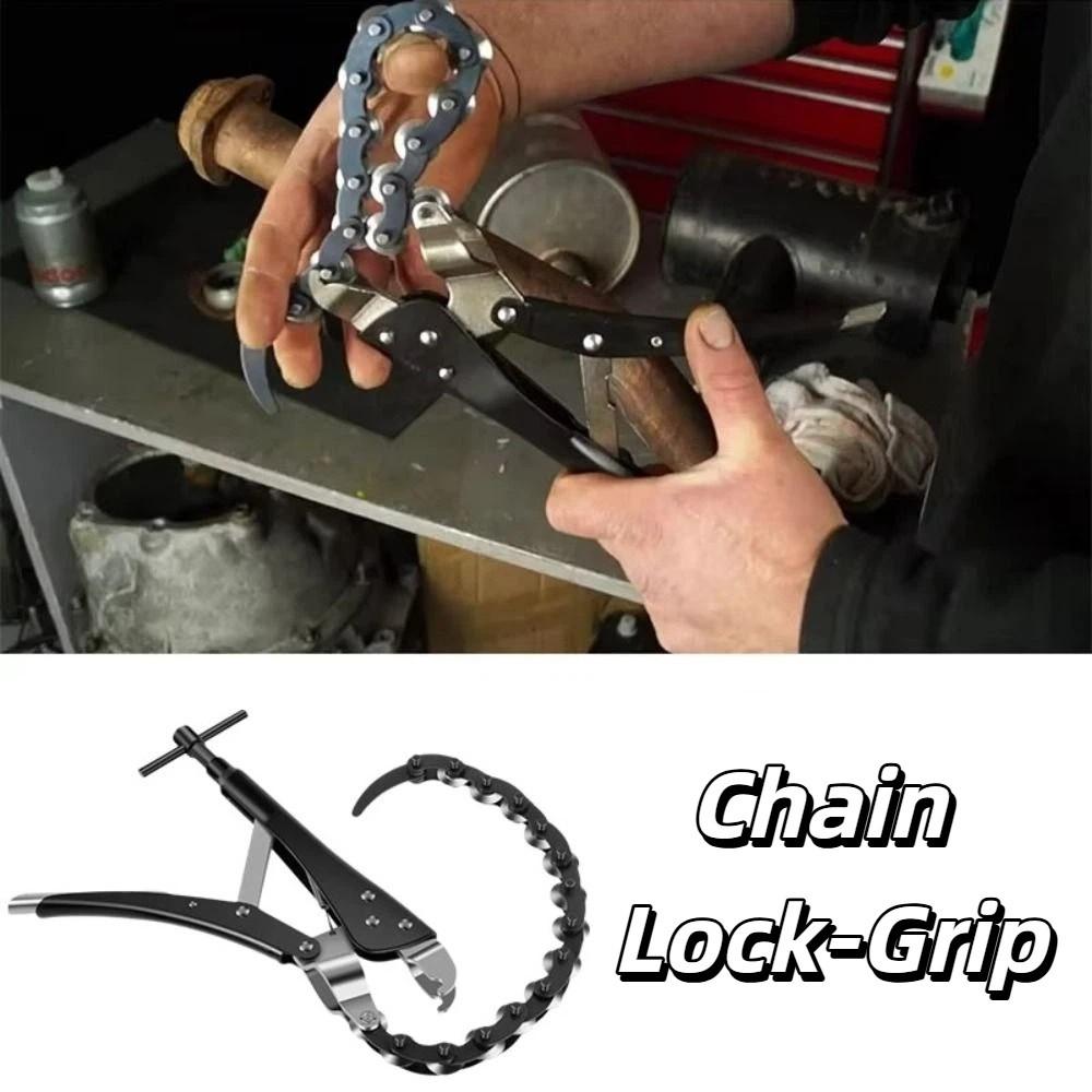 Rolling Chain Pipe Cutter Chain Lock-Grip Tailpipe Cutter Exhaust Pipe Cutter  Three-Way Catalytic