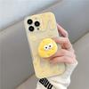 Yellow Cheese Stand Holder Phone Case For Samsung 10 Plus 8 9 20 Ultra S23 S22 S21 S20 S10 A50 A30 A20 A10 Grip Tok
