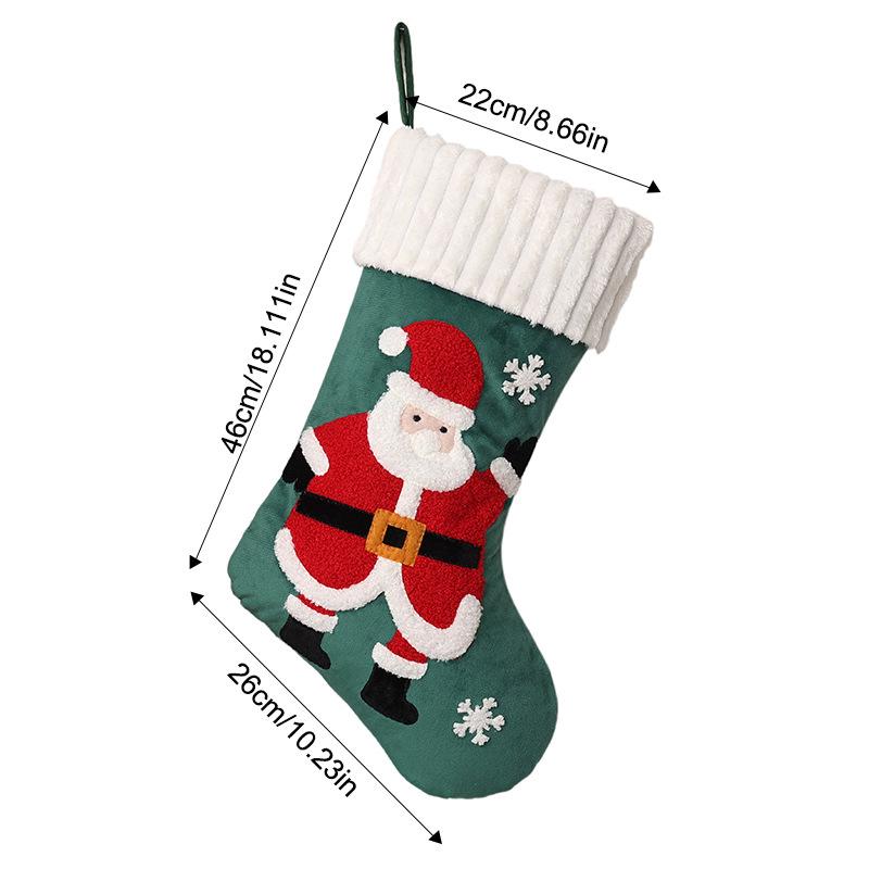 Weihnachtsstrumpf für Kinder, Geschenktasche und Baumschmuck