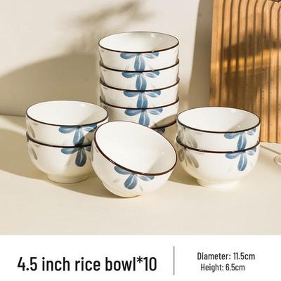 ZISIZ Jingdezhen Underglaze Ceramic Rice Bowls
