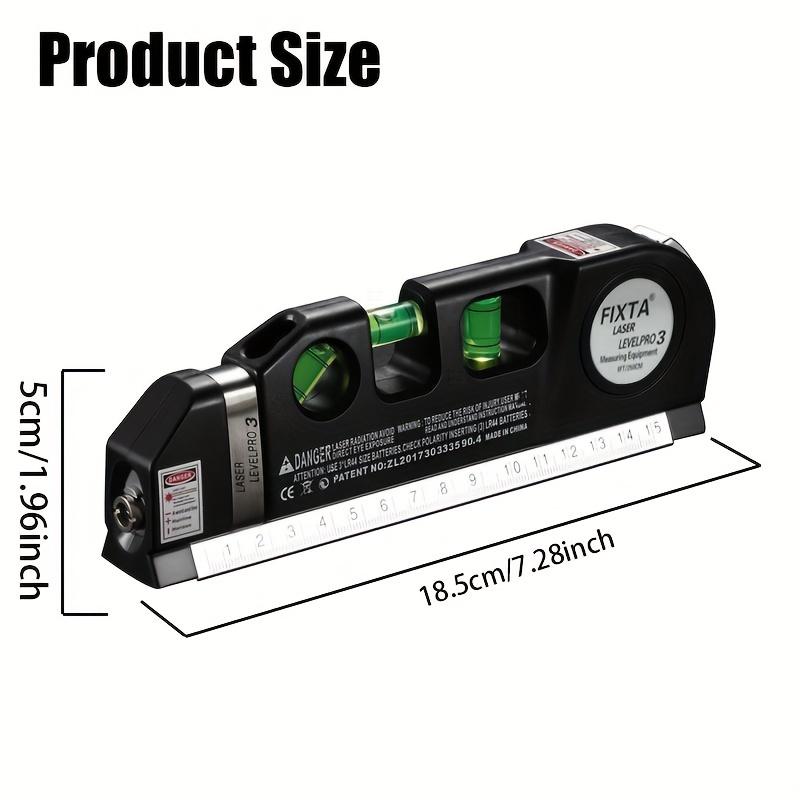 1pc Laser Level, Marking Tool, Multi-purpose Laser Level Kit, Standard Crosshair, Laser Level Beam Tool, with Metric and Imperial Tape Measure