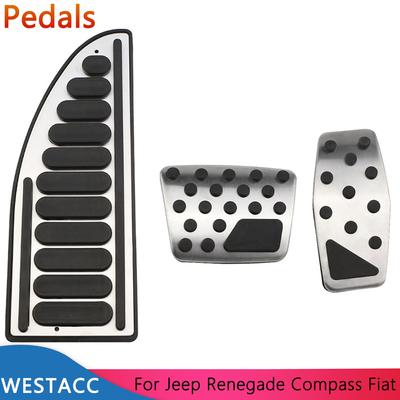 Pedály auta Akcelerátor plynová brzda Opierka pedálu pre Jeep Renegade 2015 - 2022 Compass 2017 - 2022 interiér