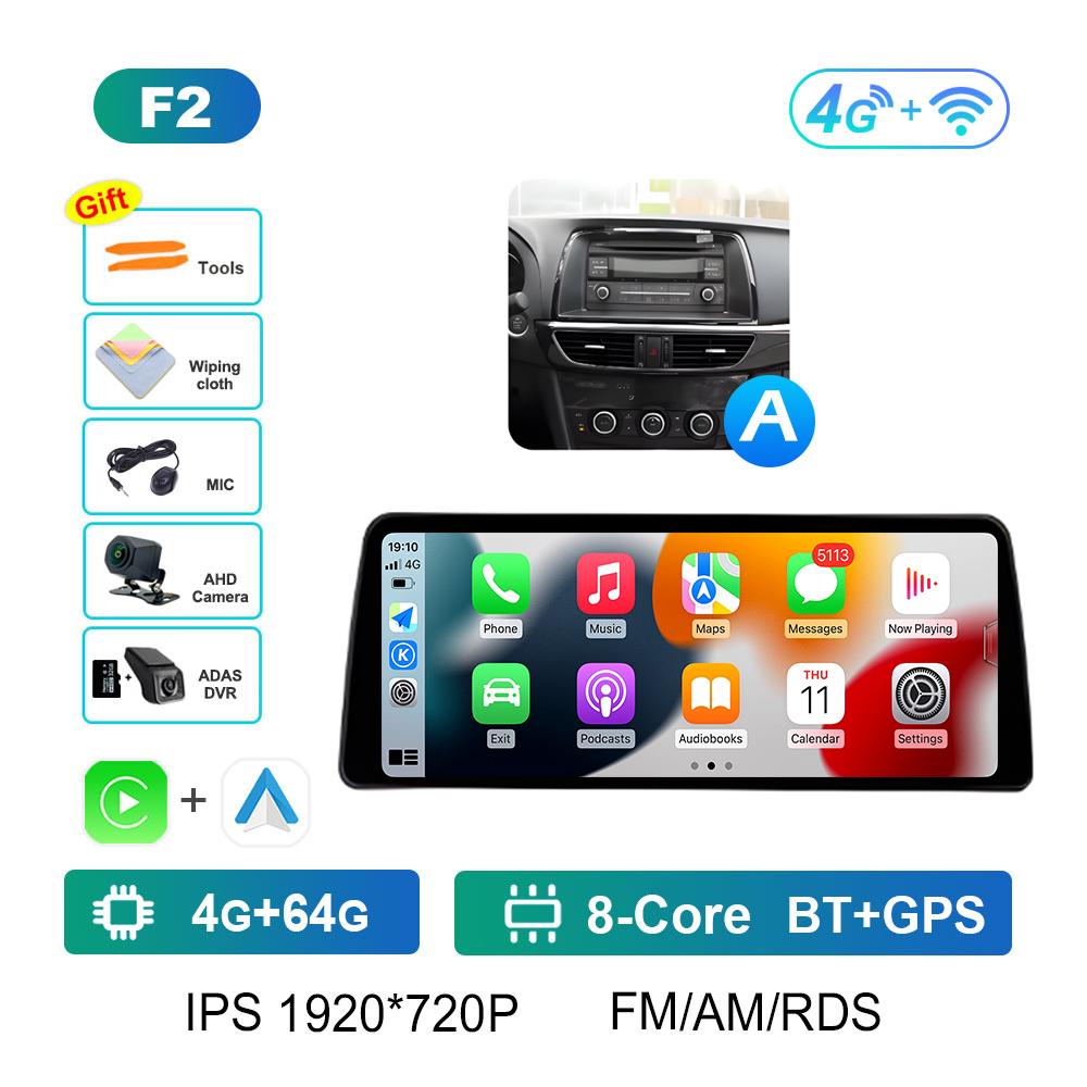 for Mazda ATENZA 2014 2015 - 2016 Car Multimedia Video Radio Player Wireless Carplay GPS Navigation Accessories Cooling fan WIFI