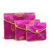 2Pcs Elegant Embroidered Jewelry Pouch Beautiful Bright-colored Fabric Jewelry Organizer for Women