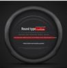 Genuine Leather Steering Wheel Cover for Jaguar XF, F-PACE, XEL, XFL, XJ, XE - All Seasons, Non-Slip.