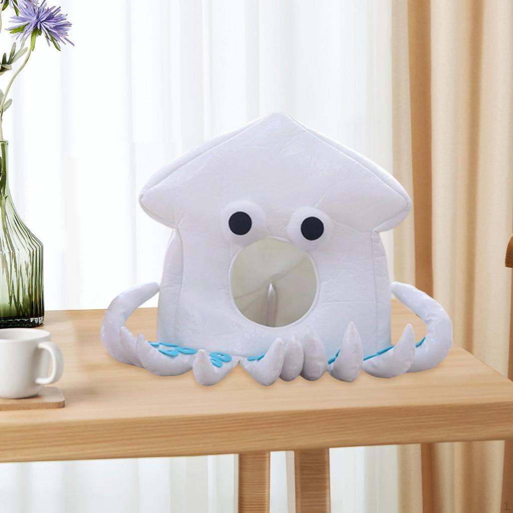 Octopus Hat Soft Cartoon Headdress for Festival Party Supplies Cosplay Carnival