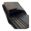 Helena Calm 6483 Bifold Genuine Sheepskin Women's Wallet, Leather, Leather, [01] Black/Khaki