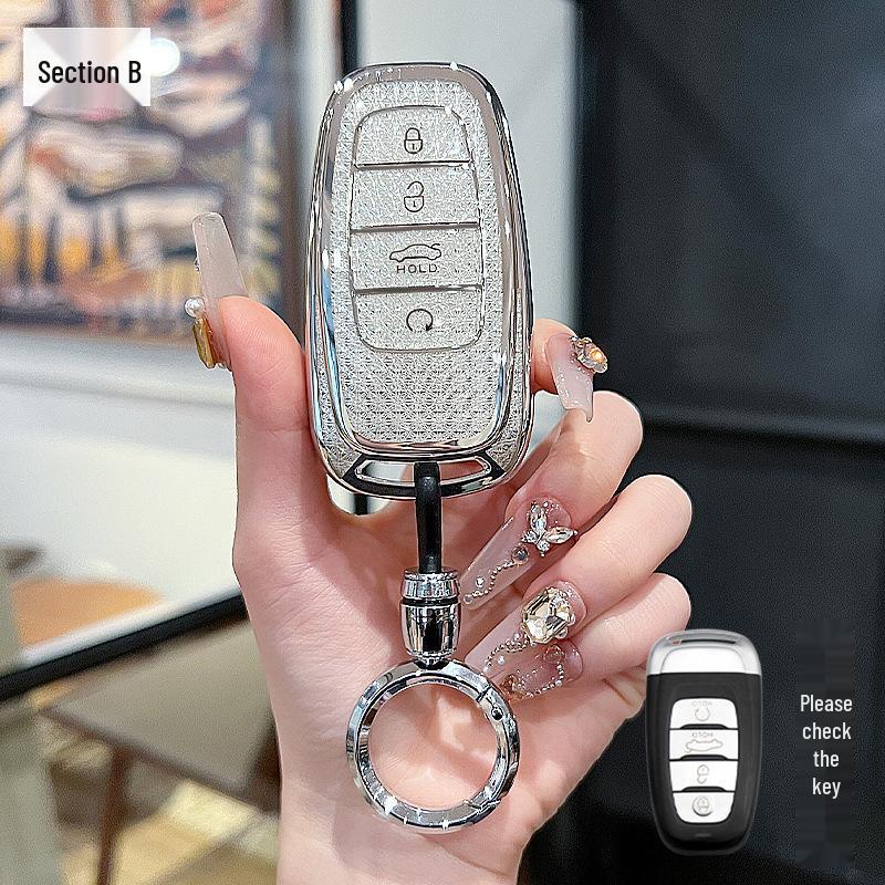 Custom Key Case for Hongqi Models: HS5, H5, H9, EQM5, H6, HS7 - Premium Design for Men and Women