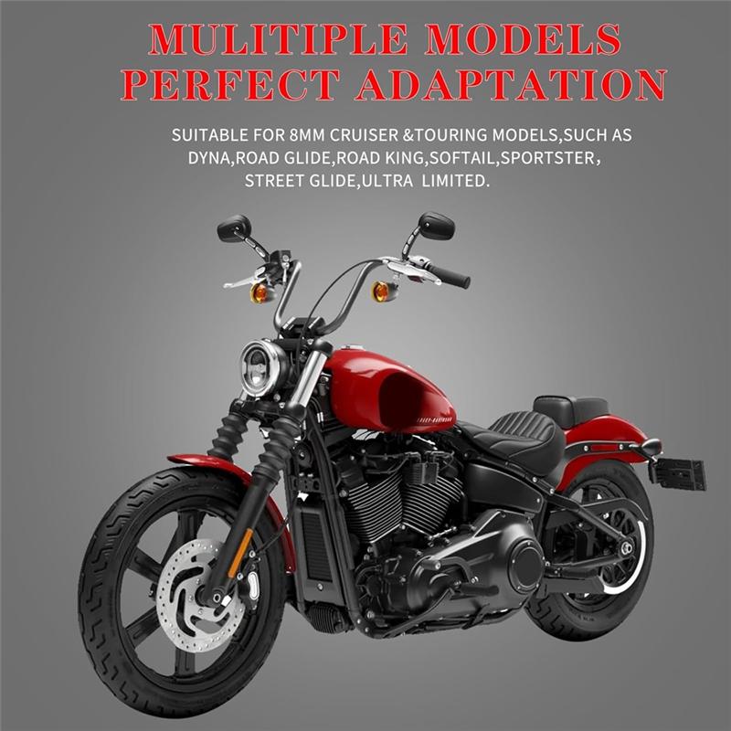 Ac29-8Mm Rear View Mirrors For  Touring Road Glide FLTRX Electra Glide FLHT Road King Handlebar Mount Mirrors