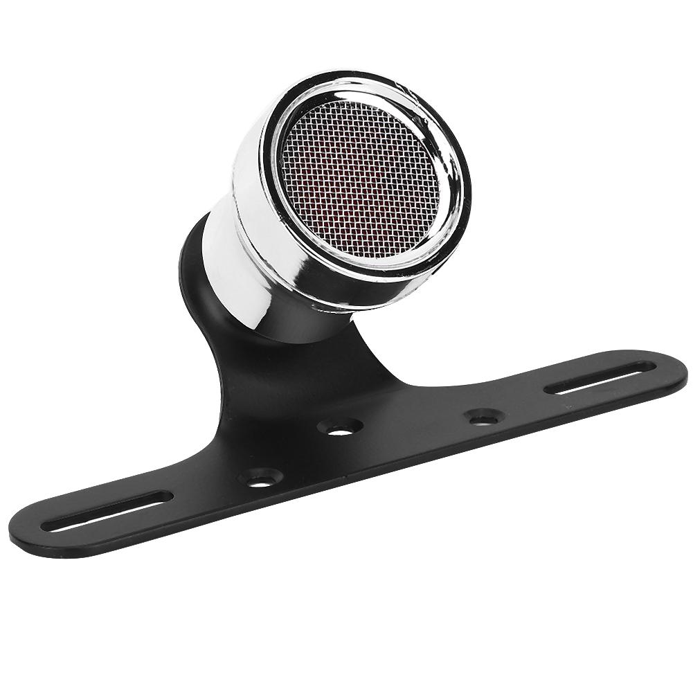 LED Motorcycle Taillight Brake Light Mesh Grill Tail Lamp Fit for HondaSilver